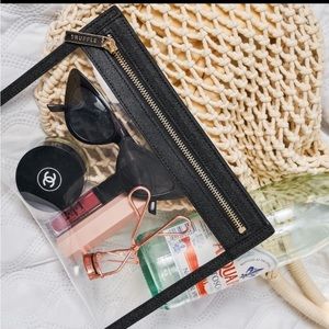 Truffle Clarity Clutch Small in Black Leather